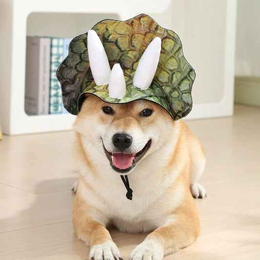 Adjustable Dinosaur Hat for Dogs