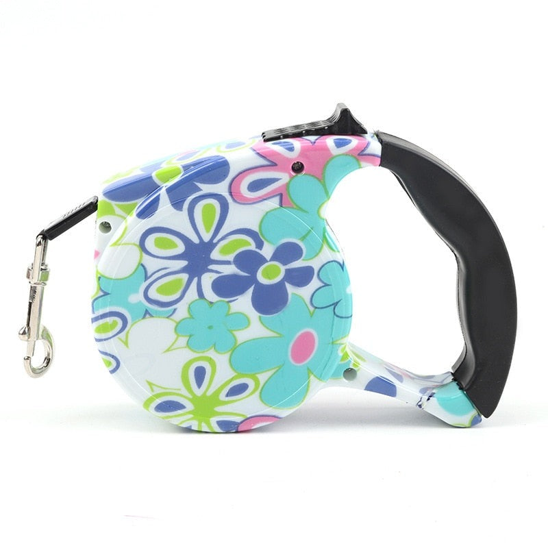 Automatic Retractable Nylon Dog Leash | 5m Durable Dog Lead for Small Dogs | Multiple Designs Available