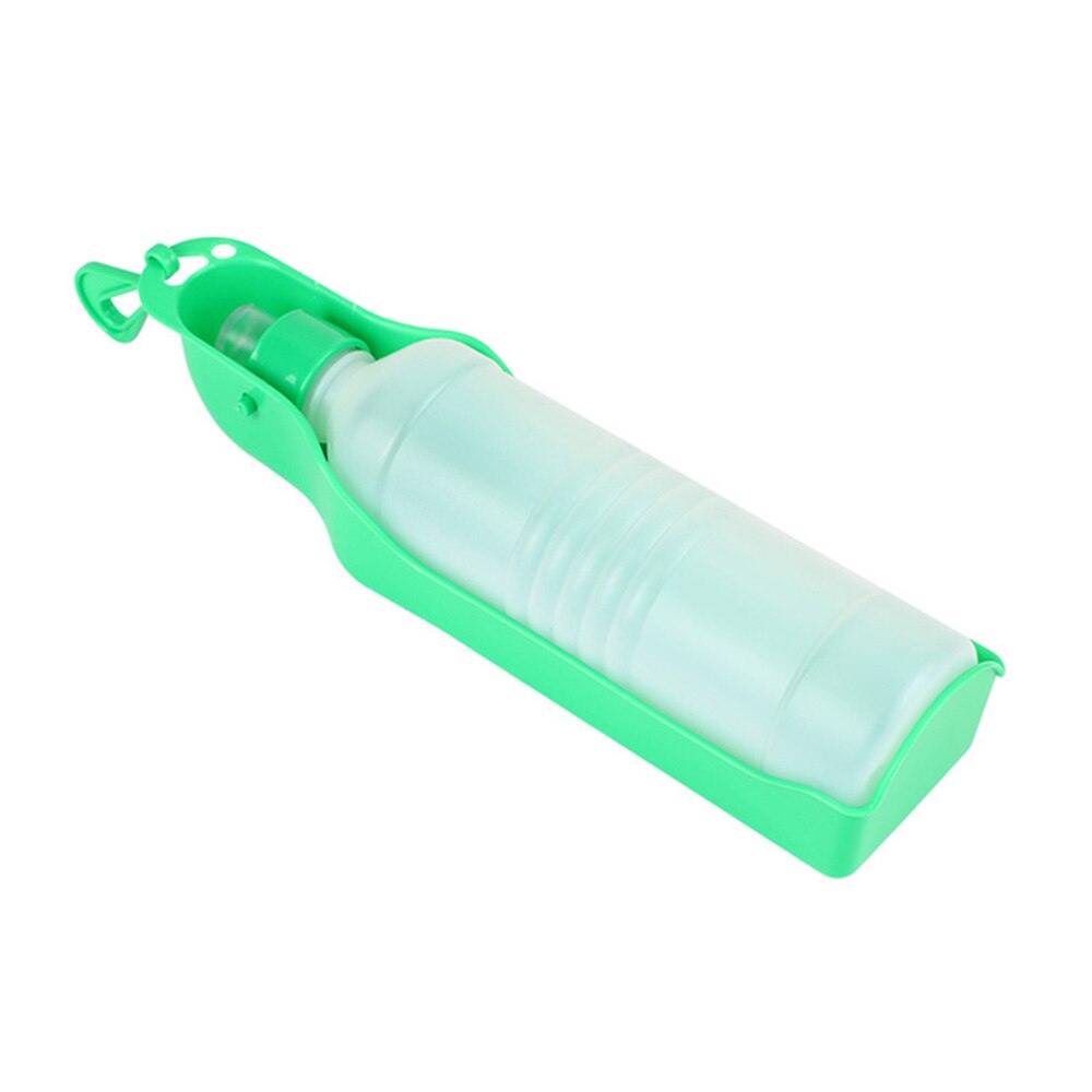Portable Dog Water Bottle for Outdoor Travel | Rotatable Clamshell Dispenser with 250ml & 500ml Sizes