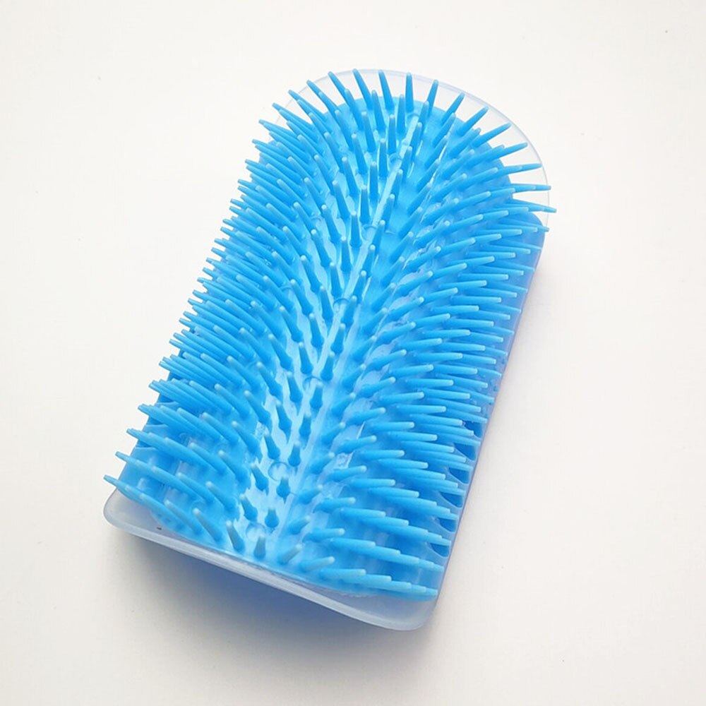 Self-Grooming Cat Brush Massage Device | Pet Hair Removal Comb, Scratch Bristles, and Corner Scratcher