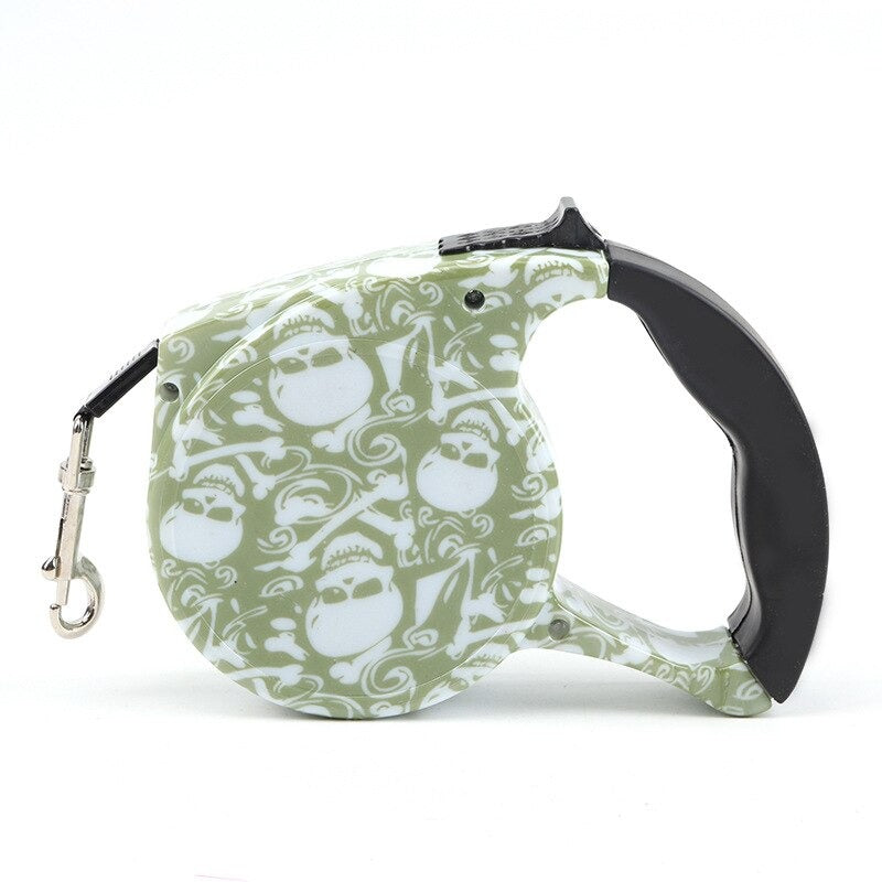 Automatic Retractable Nylon Dog Leash | 5m Durable Dog Lead for Small Dogs | Multiple Designs Available