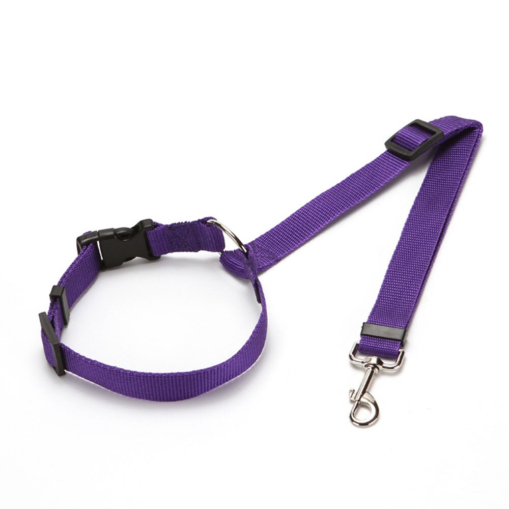 Adjustable Dog Safety Seat Belt Strap | Car Headrest Restraint for Pet Travel Security