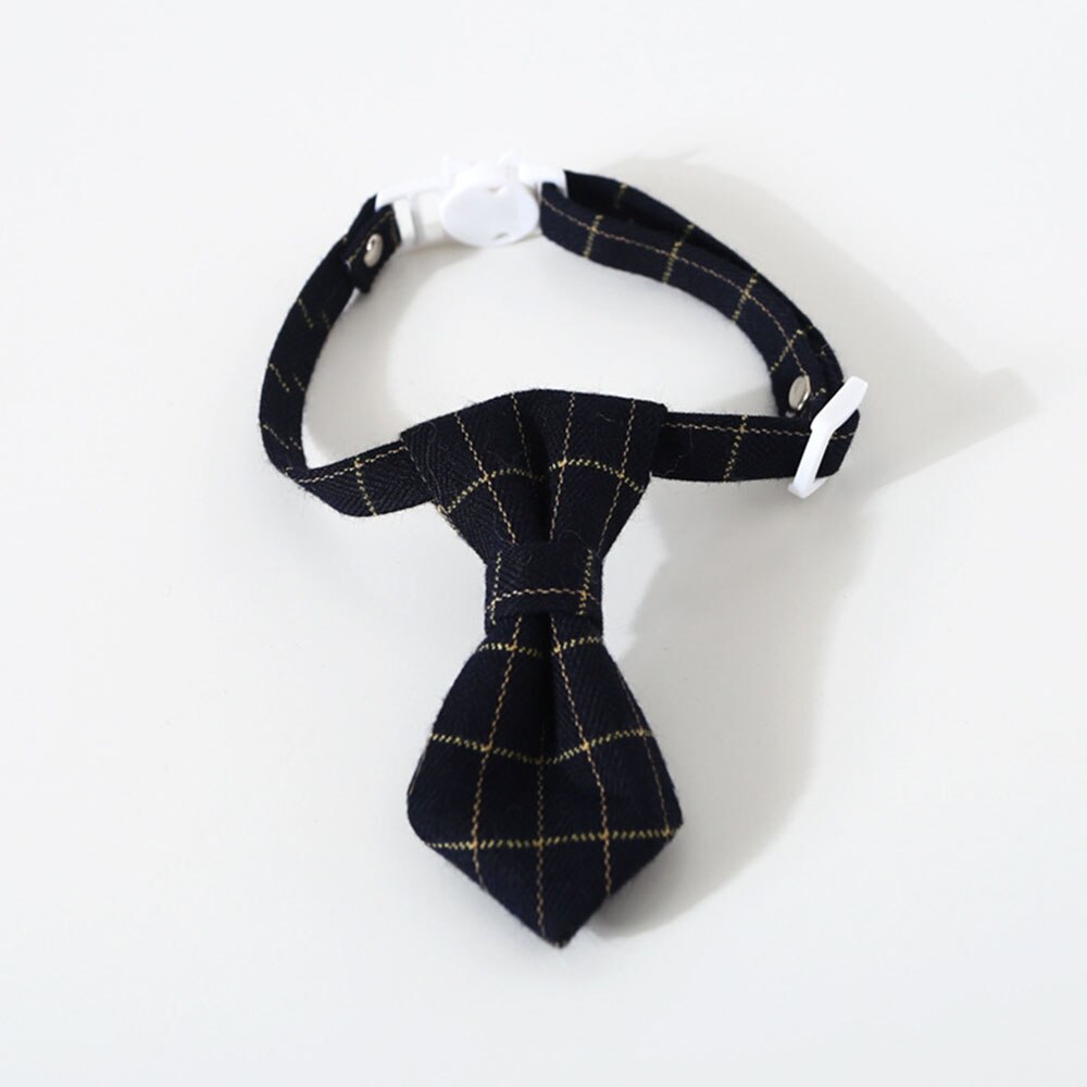 Adjustable Pet Bow Tie & Neck Tie Collar | Formal Costume Breakaway for Small Dogs & Cats Grooming Ties Party Accessories