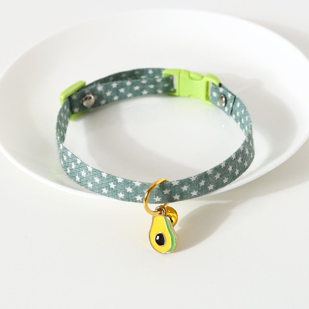 Adjustable Cat Bell Collar with Cute Pendant | Breakaway Safety Necklace for Kittens and Small Dogs, Multiple Colours Available