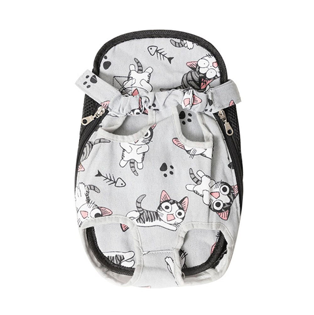 Small Dog Carrier Backpack Legs Out Pet Puppy Carrier | Hands-Free Cat Travel Bag for Walking, Hiking, and Motorcycle Use