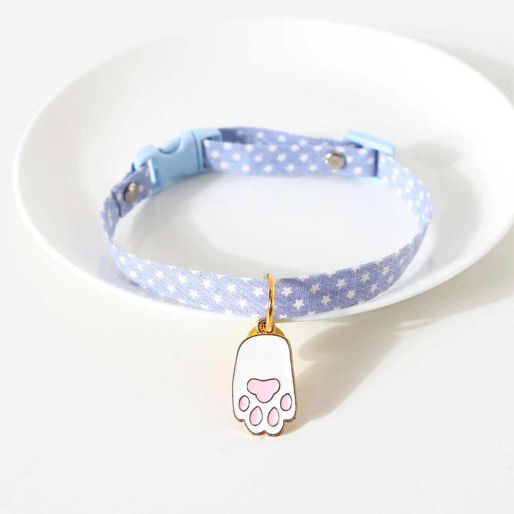 Adjustable Cat Bell Collar with Cute Pendant | Breakaway Safety Necklace for Kittens and Small Dogs, Multiple Colours Available