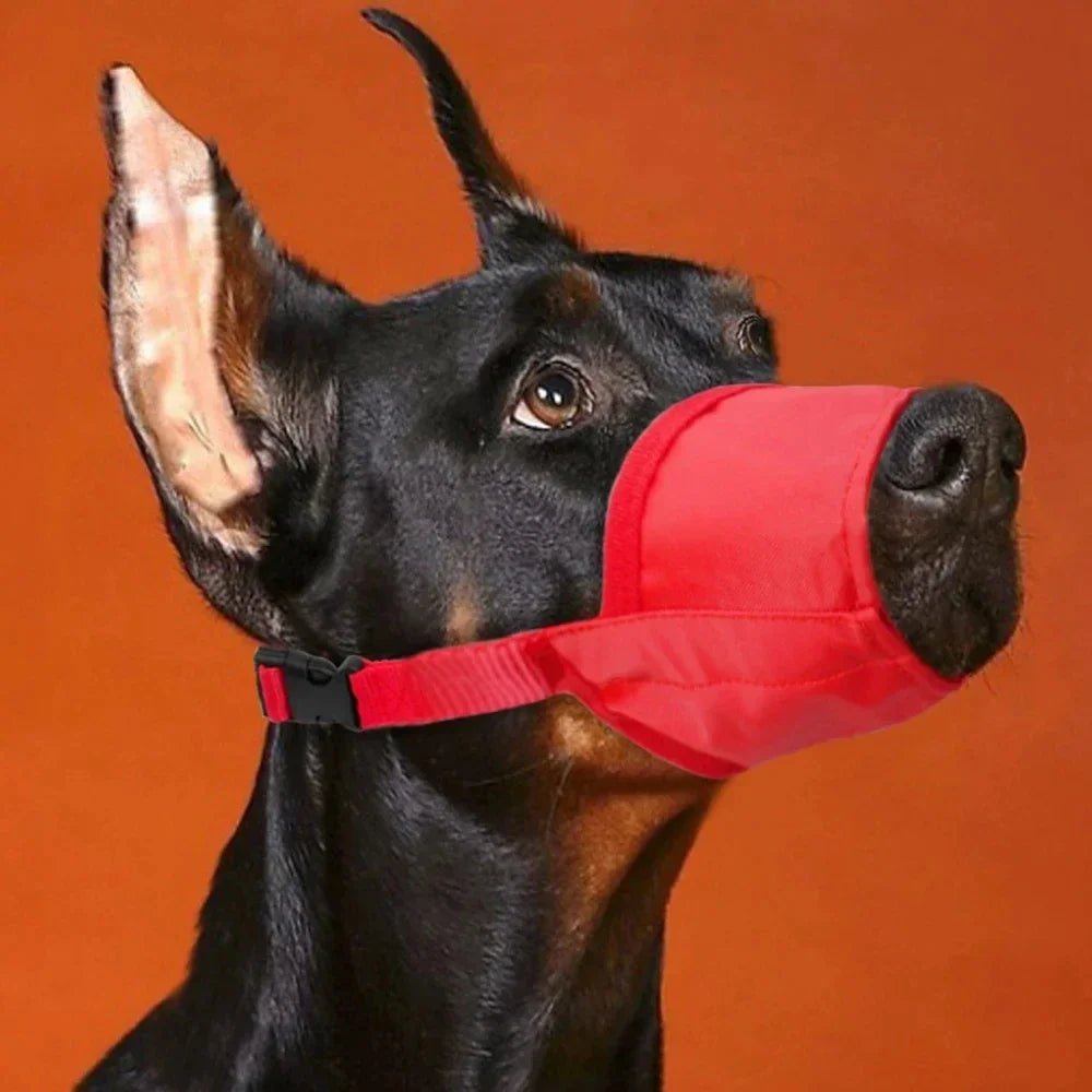 Durable Dog Nylon Muzzle | Adjustable Breathable Mouth Guard for Anti-Biting and Chewing | Pet Training Accessory