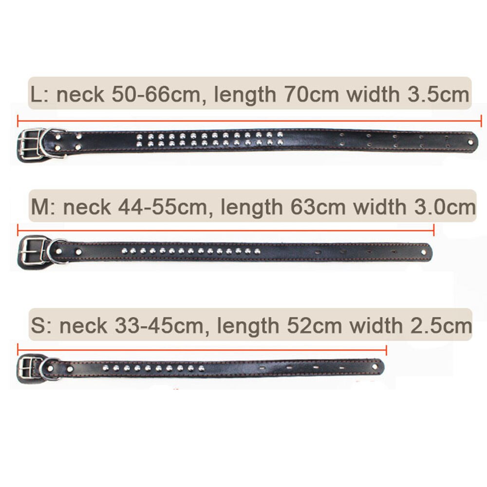 Studded Adjustable PU Leather Dog Collar | Durable, Stylish, and Suitable for Medium to Large Dogs