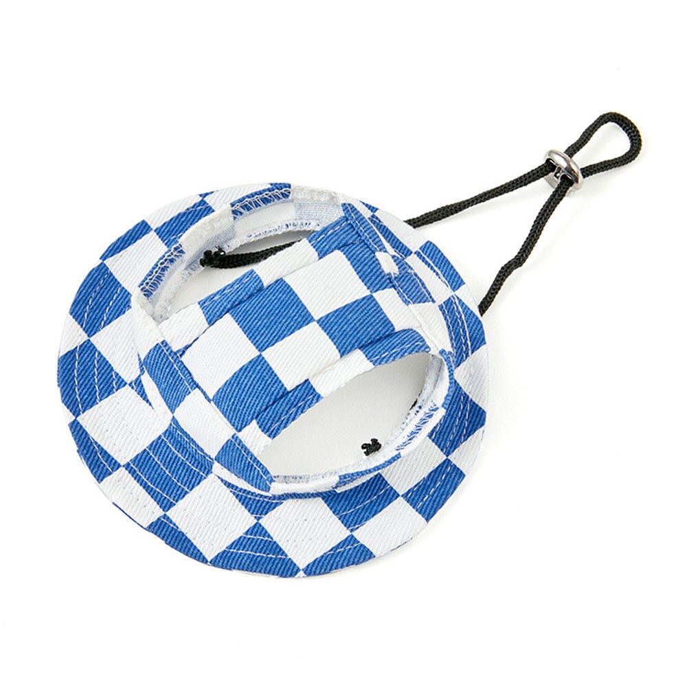 Pet Caps Round Brim Visor Hat | Sun Protection for Dogs with Ear Holes | Comfortable and Adjustable Fit for Small Breeds