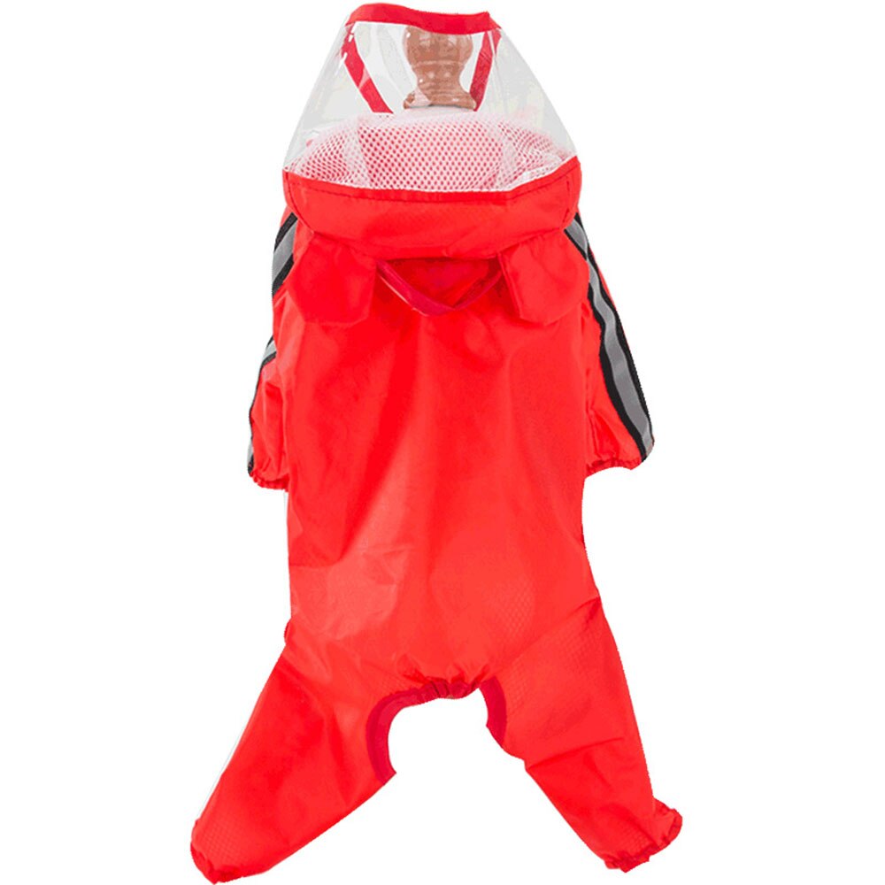 Reflective Hooded Dog Raincoat | Full-Body Waterproof Protection for Small Dogs