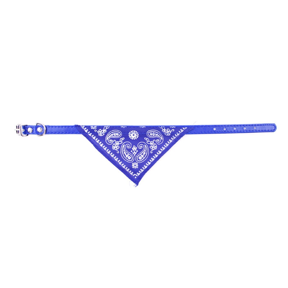 Adjustable Small Dog Cat Bandana Collar | Printed Triangular Scarf Neckerchief for Puppies and Kittens