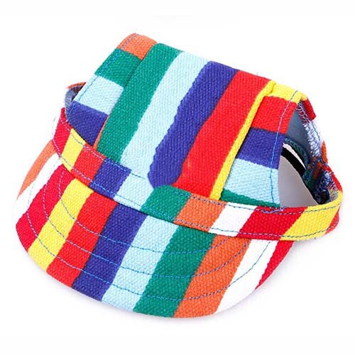 Adjustable Sporty Dog Baseball Cap | Fun Outdoor Headwear with Ear Holes for Pets in Vibrant Colours