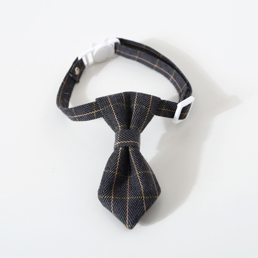 Adjustable Pet Bow Tie & Neck Tie Collar | Formal Costume Breakaway for Small Dogs & Cats Grooming Ties Party Accessories