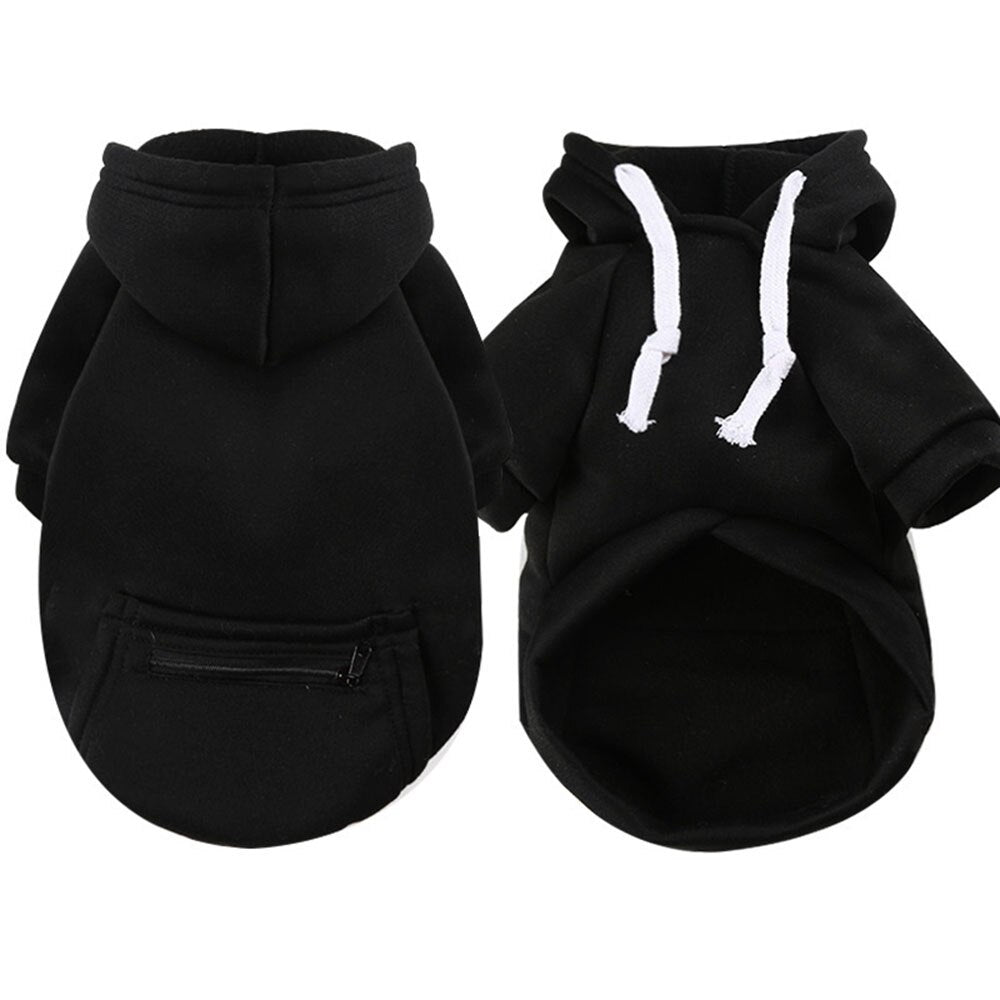 Warm Winter Dog Hoodie | Soft Fleece Coat with Snacks Pocket for Large Breeds