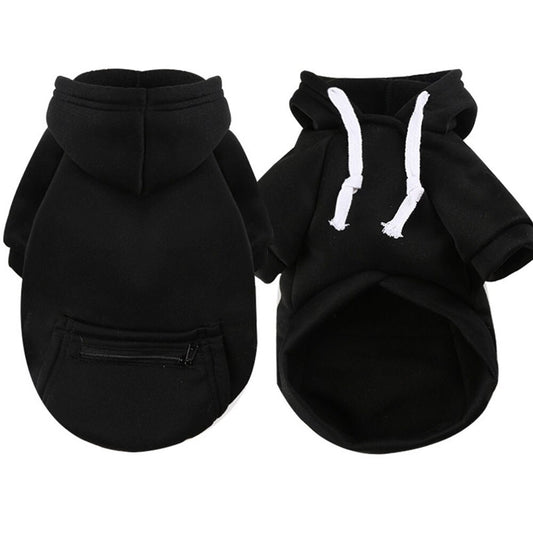 Warm Winter Dog Hoodie | Soft Fleece Coat with Snacks Pocket for Large Breeds