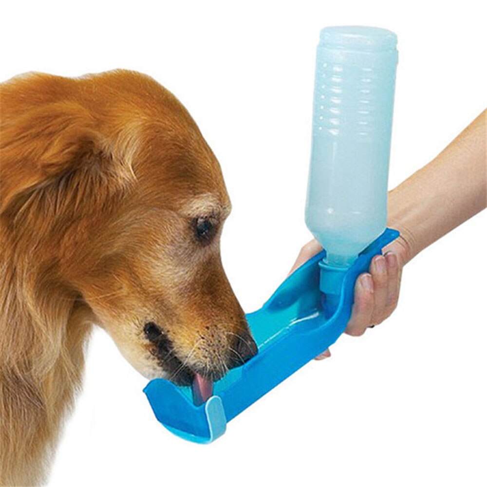 Portable Dog Water Bottle for Outdoor Travel | Rotatable Clamshell Dispenser with 250ml & 500ml Sizes