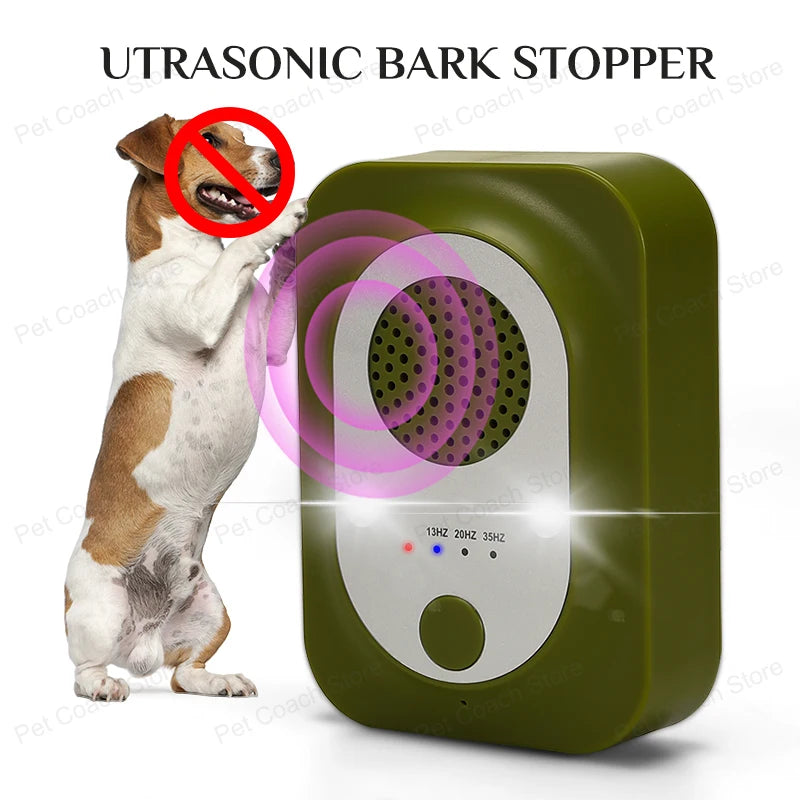Ultrasonic Anti Barking Dog Deterrent Device | Waterproof, Automatic Dog Bark Control for Indoor & Outdoor Use, Ultrasonic Bark Stopper