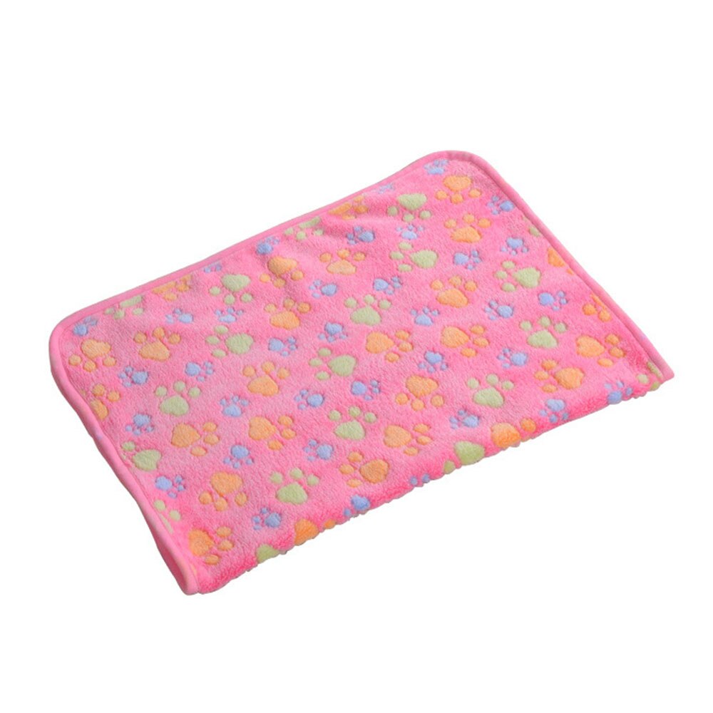 Soft and Fluffy Pet Blanket | Warm and Cute Cartoon Pattern Bed Mat for Dogs and Cats