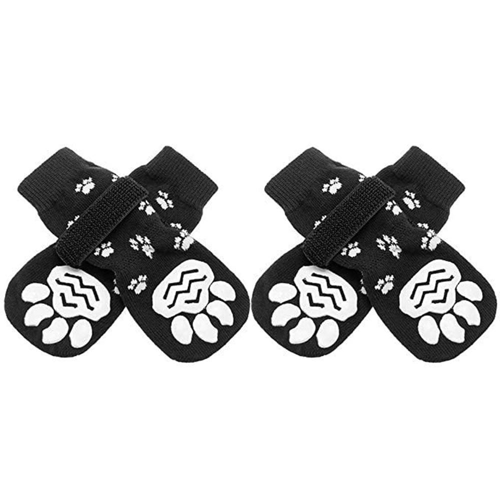 Anti-Slip Dog Socks | Adjustable Non-Slip Indoor Paw Protection for Puppy Dogs