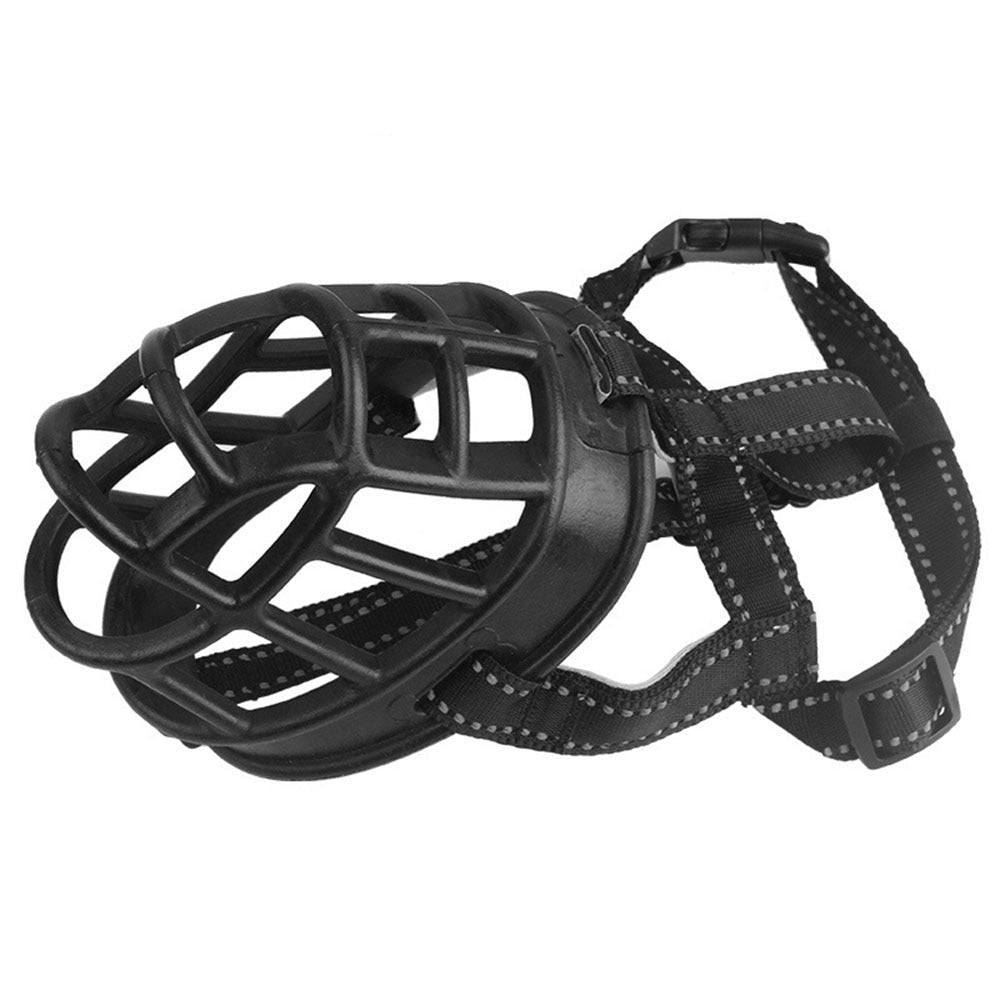 Reflective Soft Padded Dog Basket Muzzle | Adjustable Anti-Biting & Drinkable Design with Air Mesh for Comfort & Safety