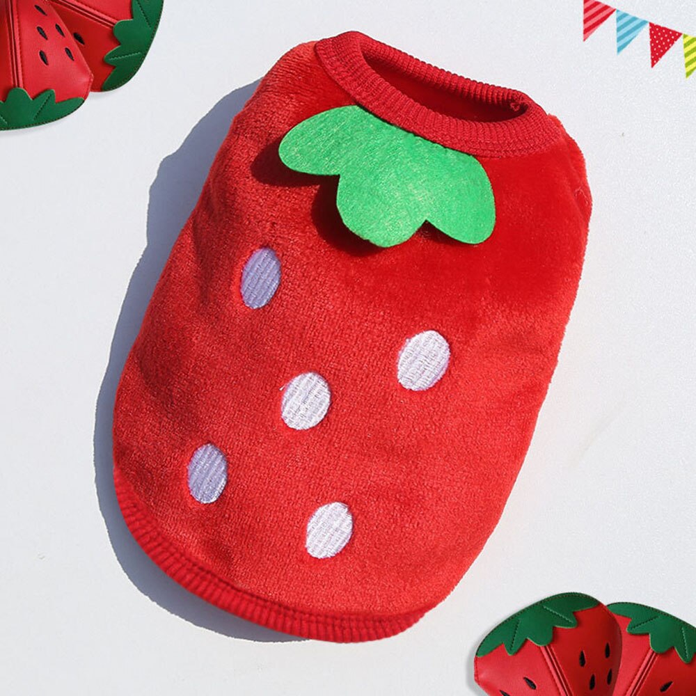 Cute Dog Winter Flannel Vest | Warm Soft Flannel Puppy Sweater for Small Dogs & Cats