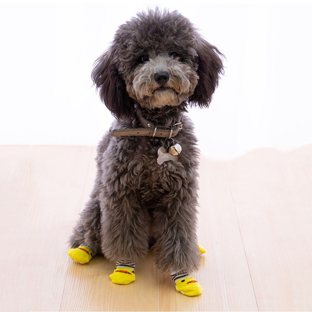 Non-Skid Pet Socks | Indoor Traction Control Socks for Small and Medium Dogs | Paw Protectors for Hardwood Floors