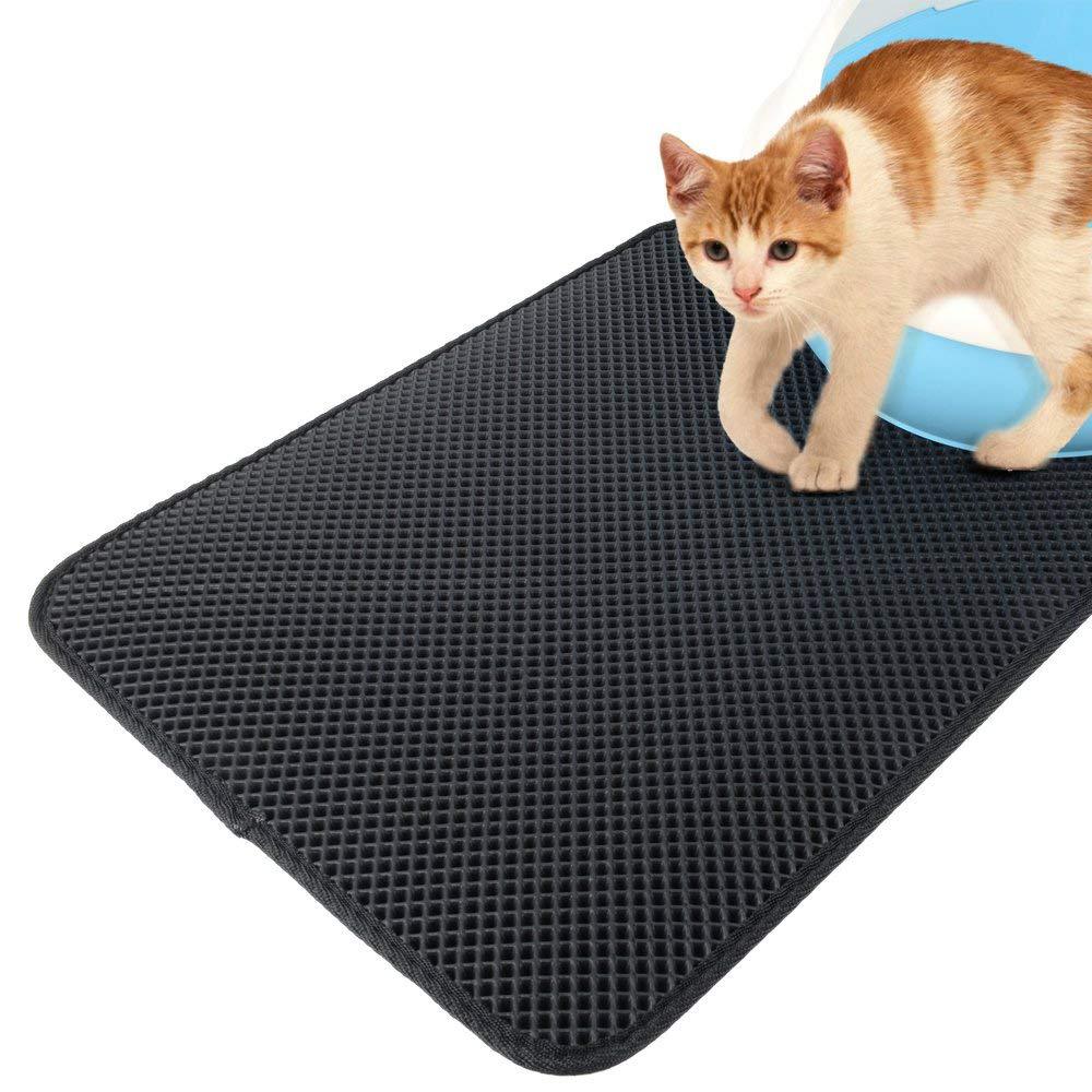 Waterproof Double-Layer Cat Litter Mat | Non-Slip, Easy-Clean Design for Cat Litter Catching