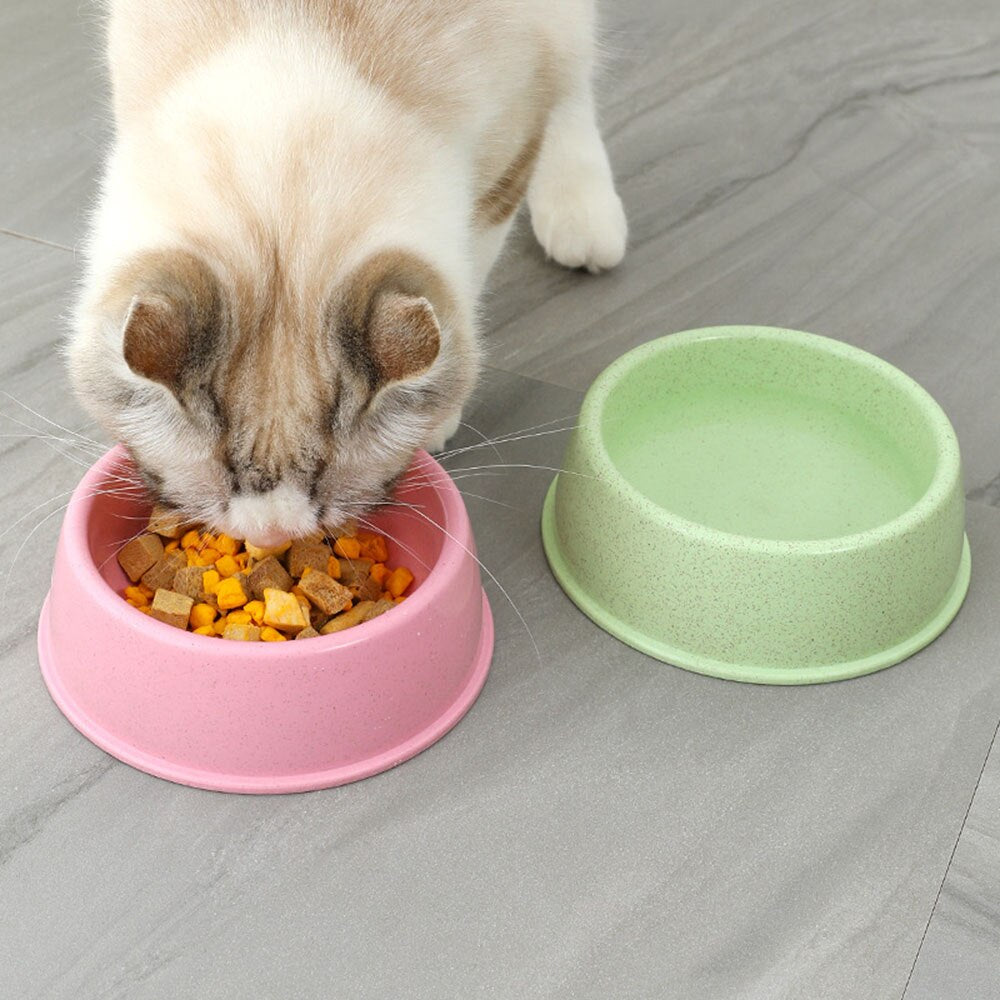 Eco-friendly Wheat Stalk Pet Bowls | Durable and Thickened Feeding Bowl for Cats & Dogs