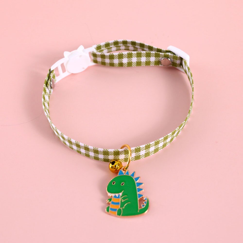 Adjustable Cat Bell Collar with Cute Pendant | Breakaway Safety Necklace for Kittens and Small Dogs, Multiple Colours Available