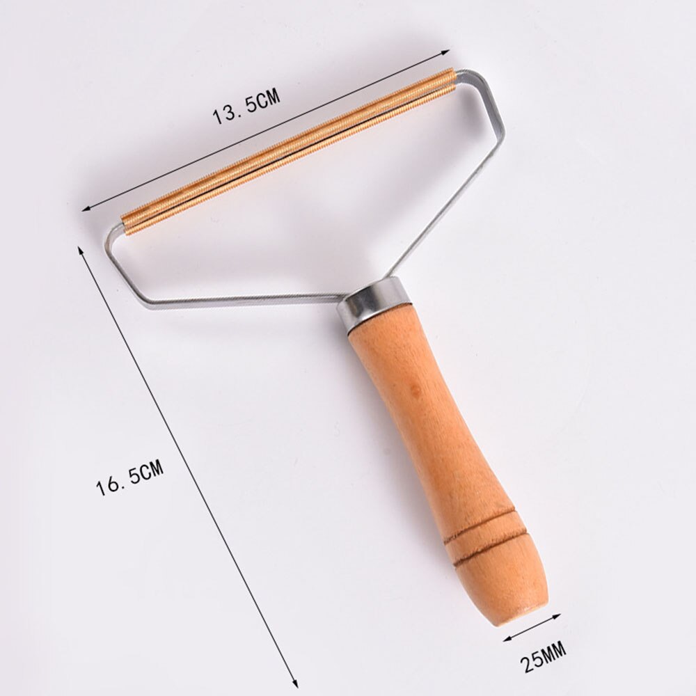 Wooden Lint Remover | Wool & Pet Hair Removal Scraper for Clothing and Fabric Care