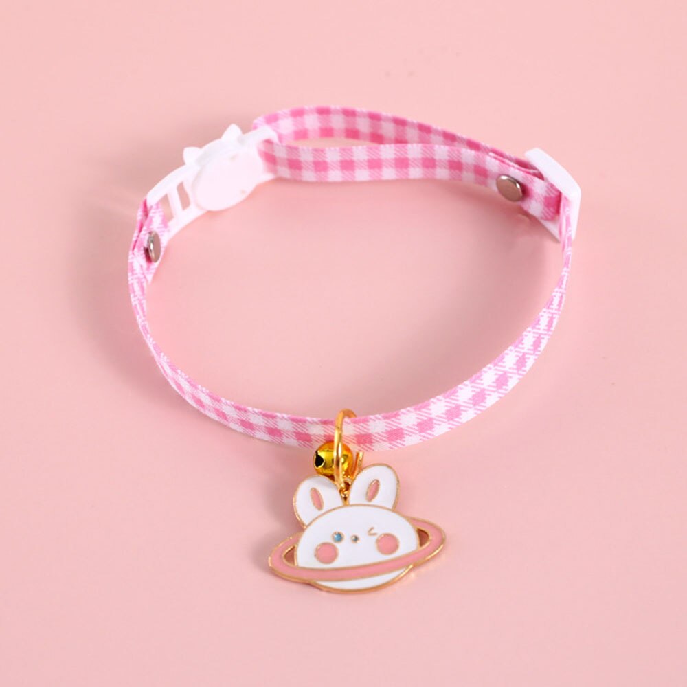 Adjustable Cat Bell Collar with Cute Pendant | Breakaway Safety Necklace for Kittens and Small Dogs, Multiple Colours Available