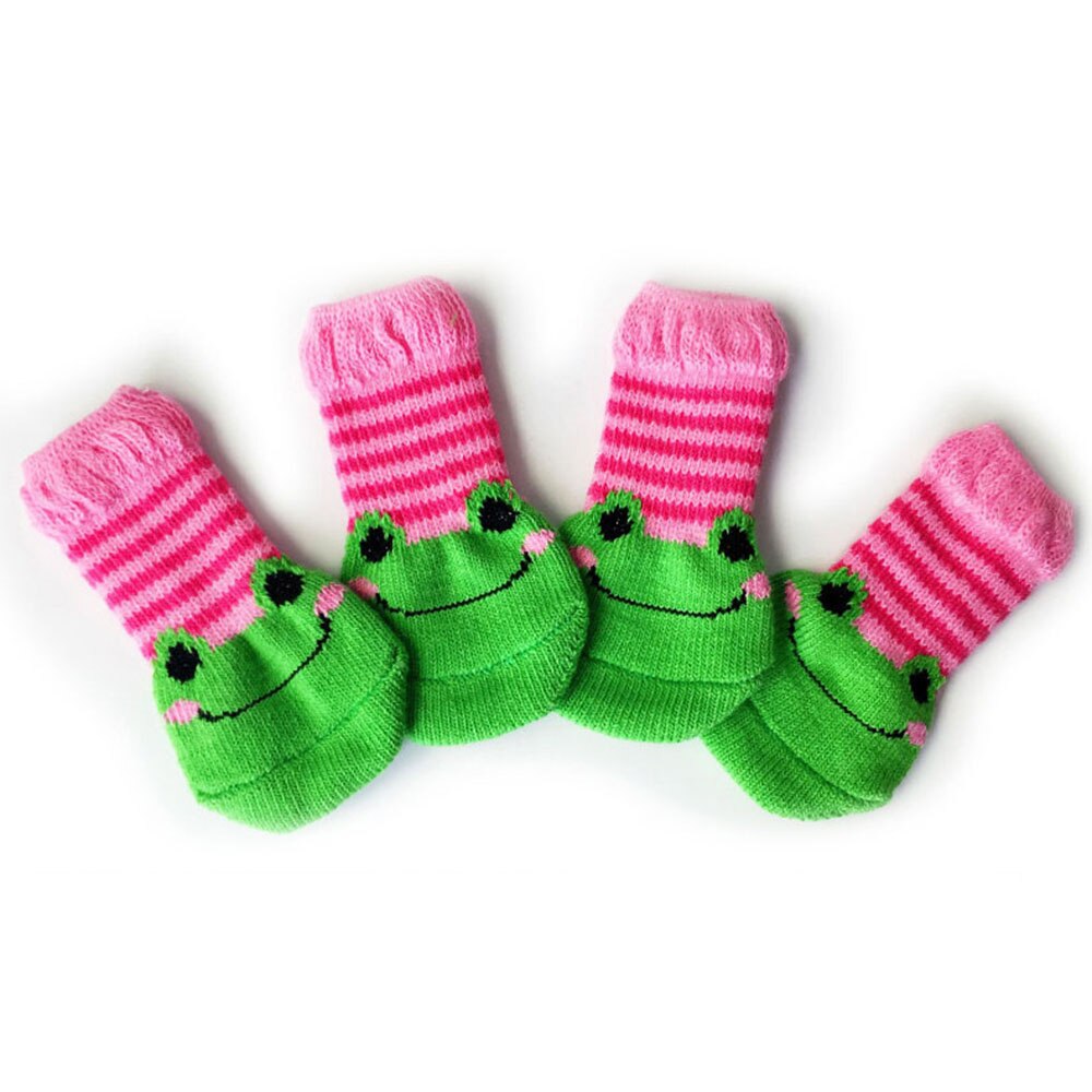 Non-Skid Pet Socks | Indoor Traction Control Socks for Small and Medium Dogs | Paw Protectors for Hardwood Floors
