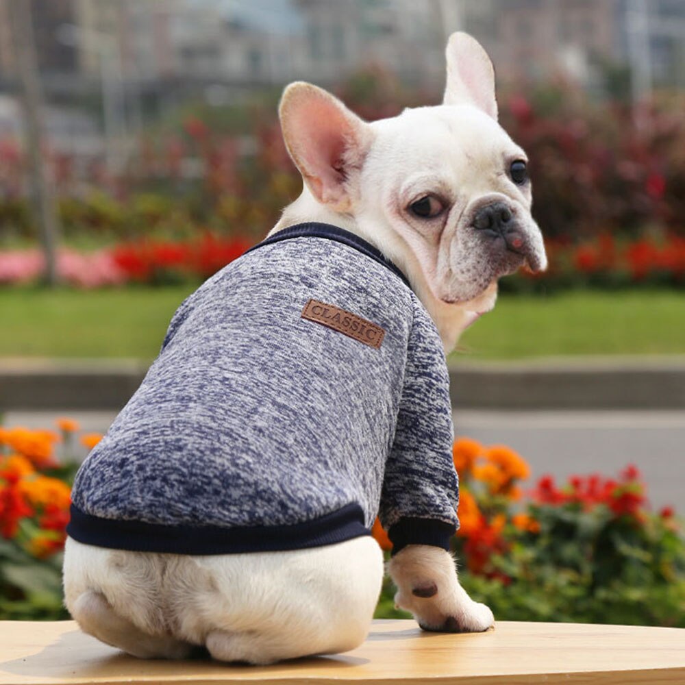 Soft Knit Dog Sweater Winter Pet Clothing | Warm Knitwear for Small Dogs & Cats, Available in Multiple Colours