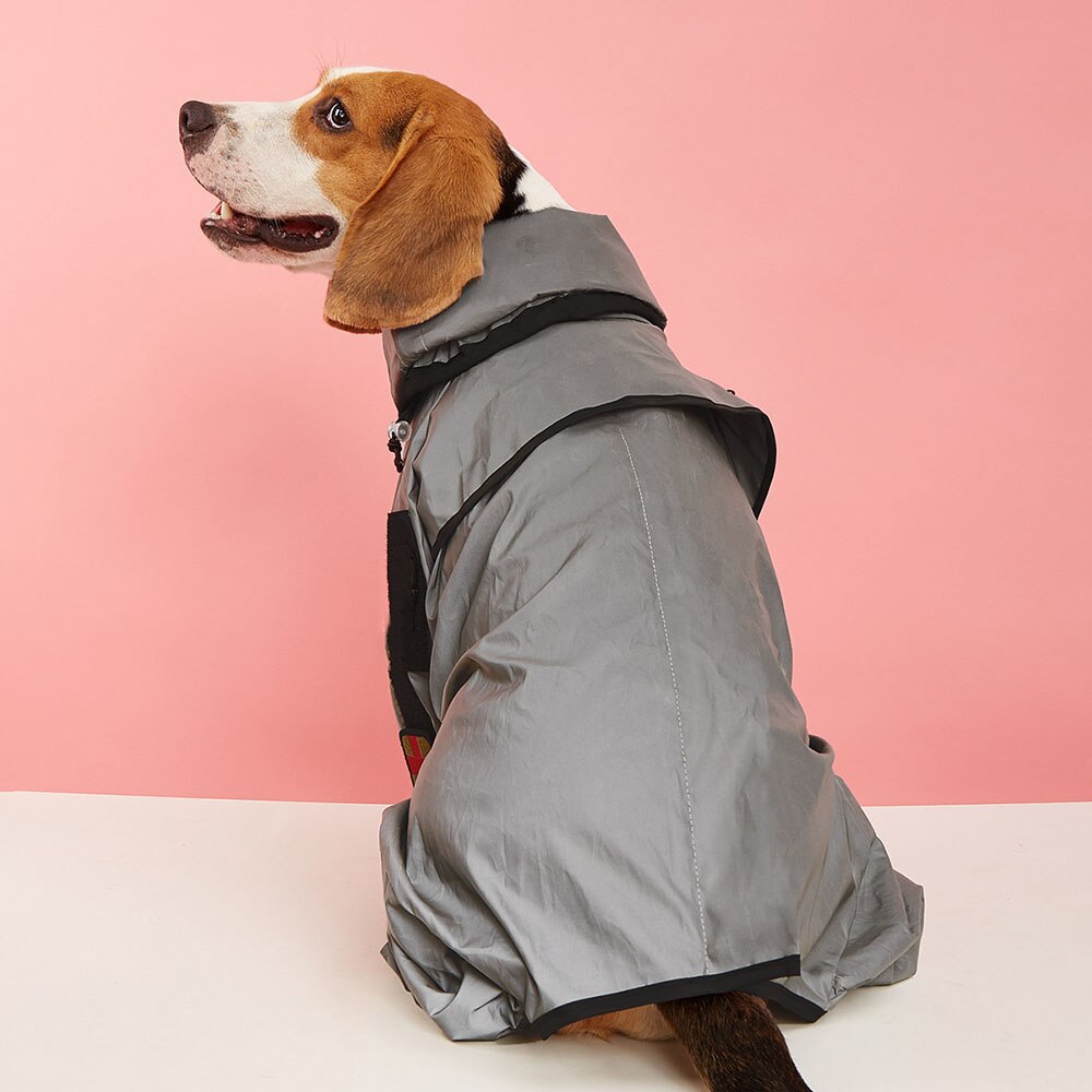 Reflective Dog Raincoat Waterproof Jumpsuit | Sunscreen Coat for Large and Small Dogs | Outdoor Pet Protection