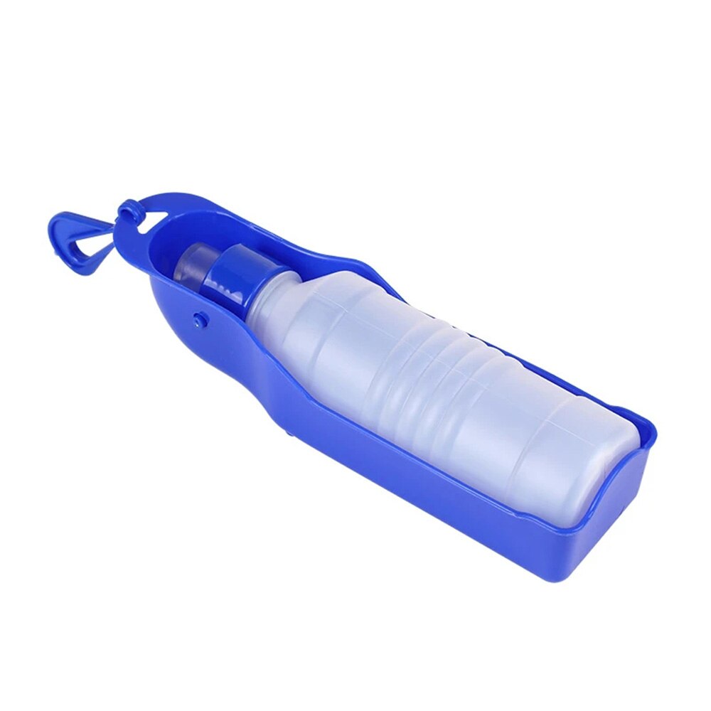 Portable Dog Water Bottle for Outdoor Travel | Rotatable Clamshell Dispenser with 250ml & 500ml Sizes