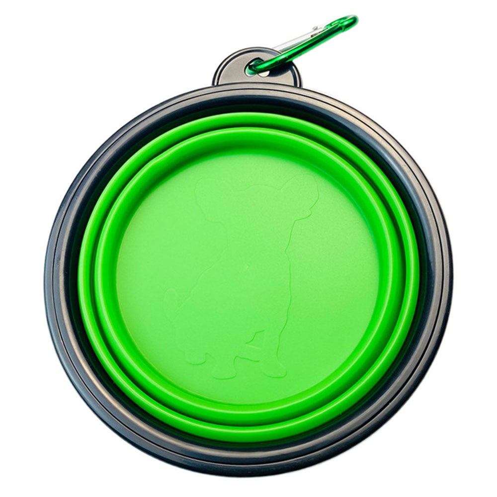 Collapsible Silicone Dog Bowls | Portable Travel Feeding Dish, 350/1000ml for Dogs & Cats