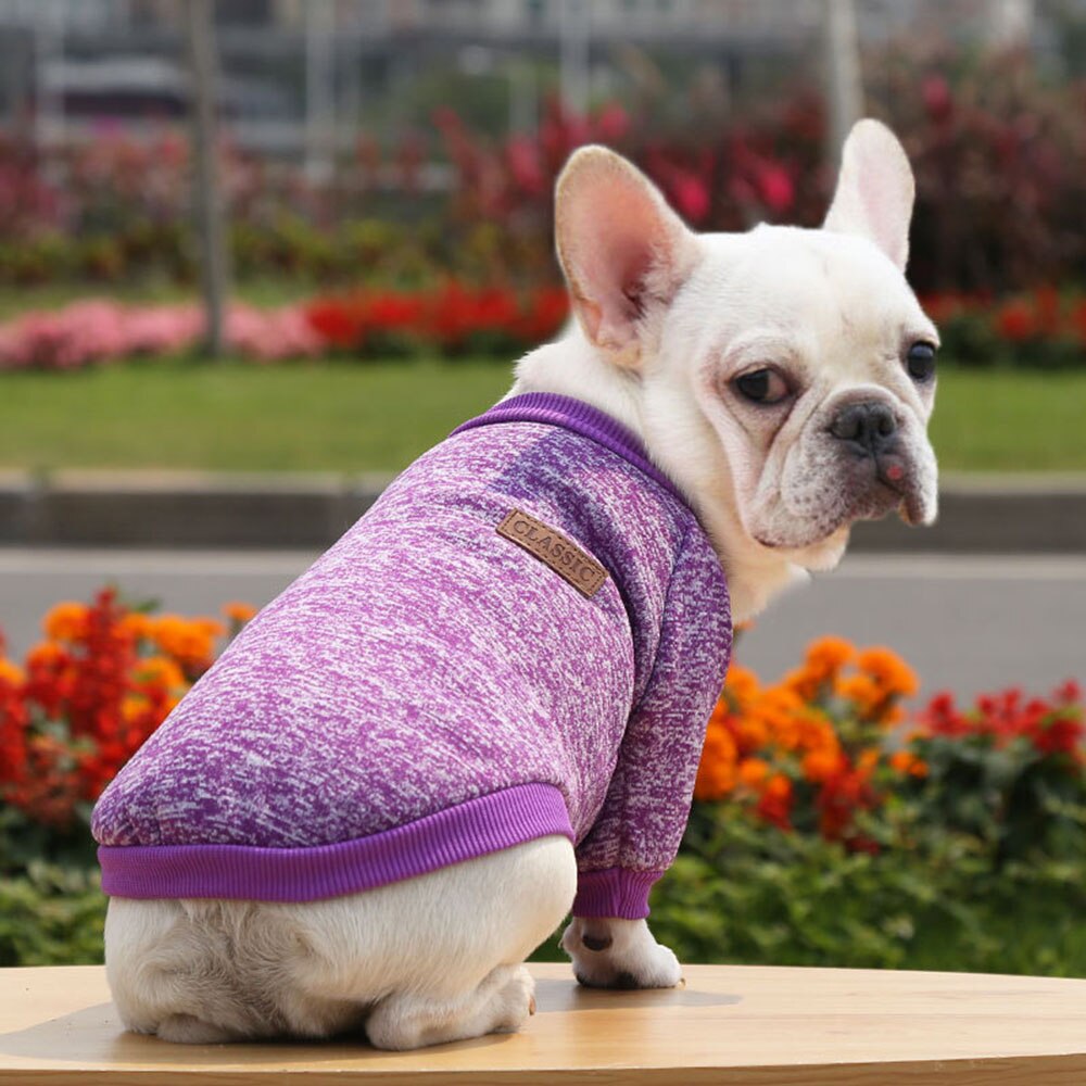 Soft Knit Dog Sweater Winter Pet Clothing | Warm Knitwear for Small Dogs & Cats, Available in Multiple Colours