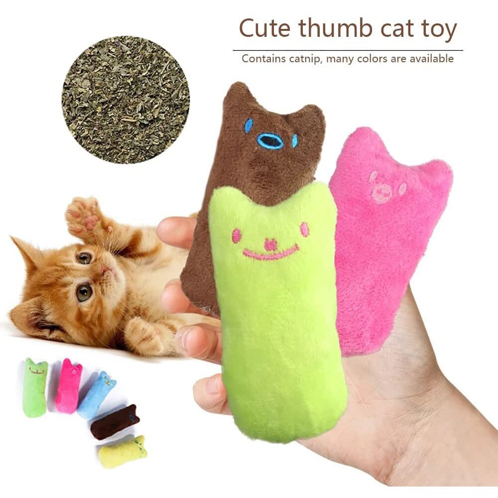 Scented Catnip Plush Toy | Interactive Cat Chew Toy for Fun & Dental Health