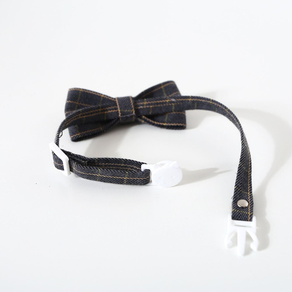 Adjustable Pet Bow Tie & Neck Tie Collar | Formal Costume Breakaway for Small Dogs & Cats Grooming Ties Party Accessories
