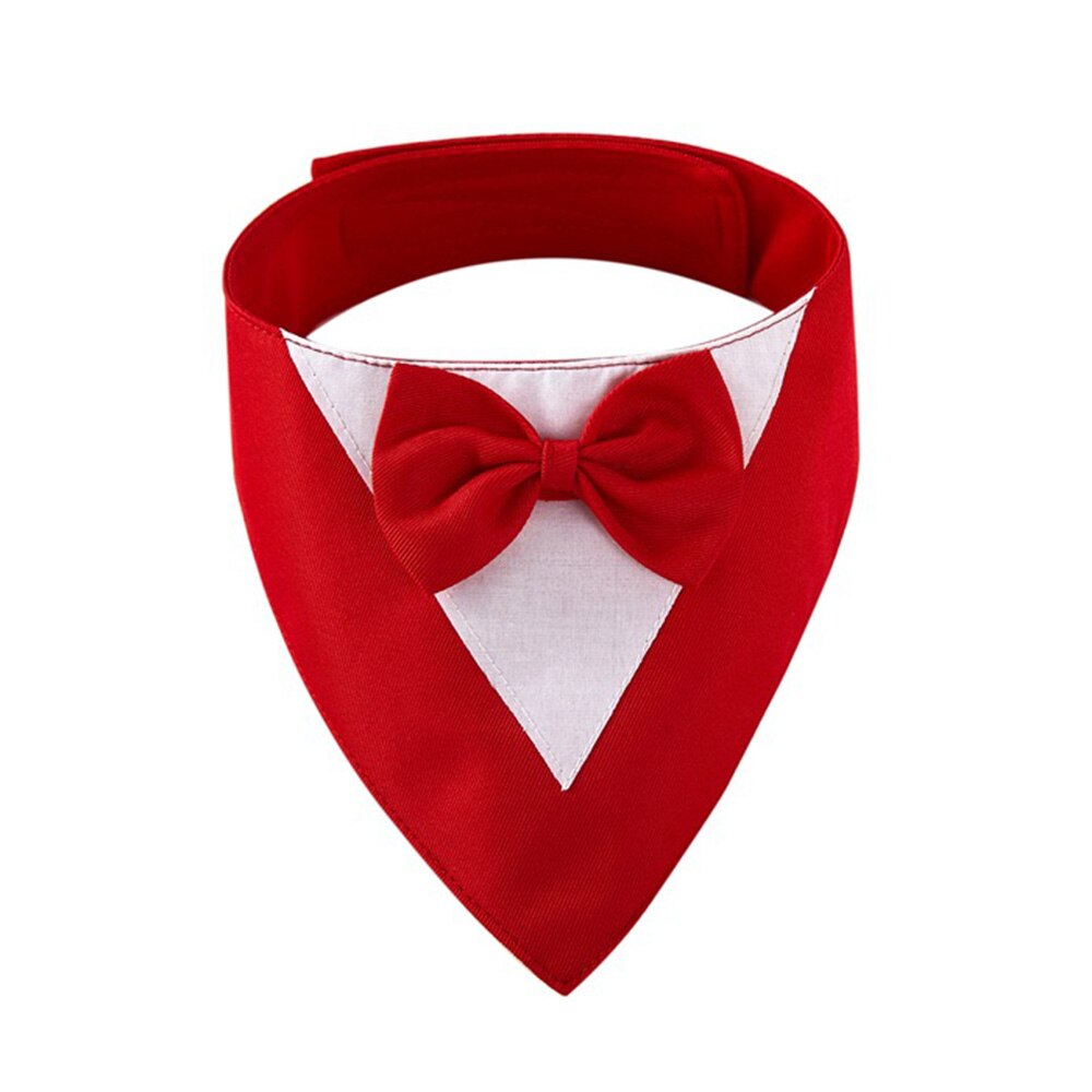 Pet Bow Tie Tuxedo Dog Bandana | Adjustable Formal Collar for Wedding, Party, and Dress-Up Events