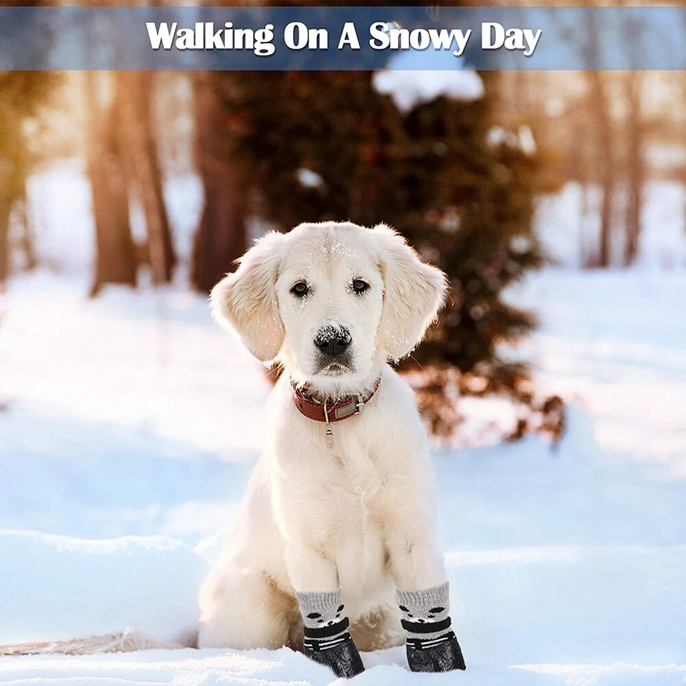 Waterproof Anti-Slip Dog & Cat Boots | Adjustable Pet Booties for Rain, Snow, and Outdoor Protection