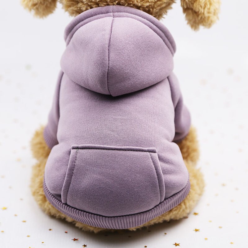 Soft Winter Pet Hoodie | Warm Fleece Dog Sweater for Small Dogs and Cats Available in Multiple Colours