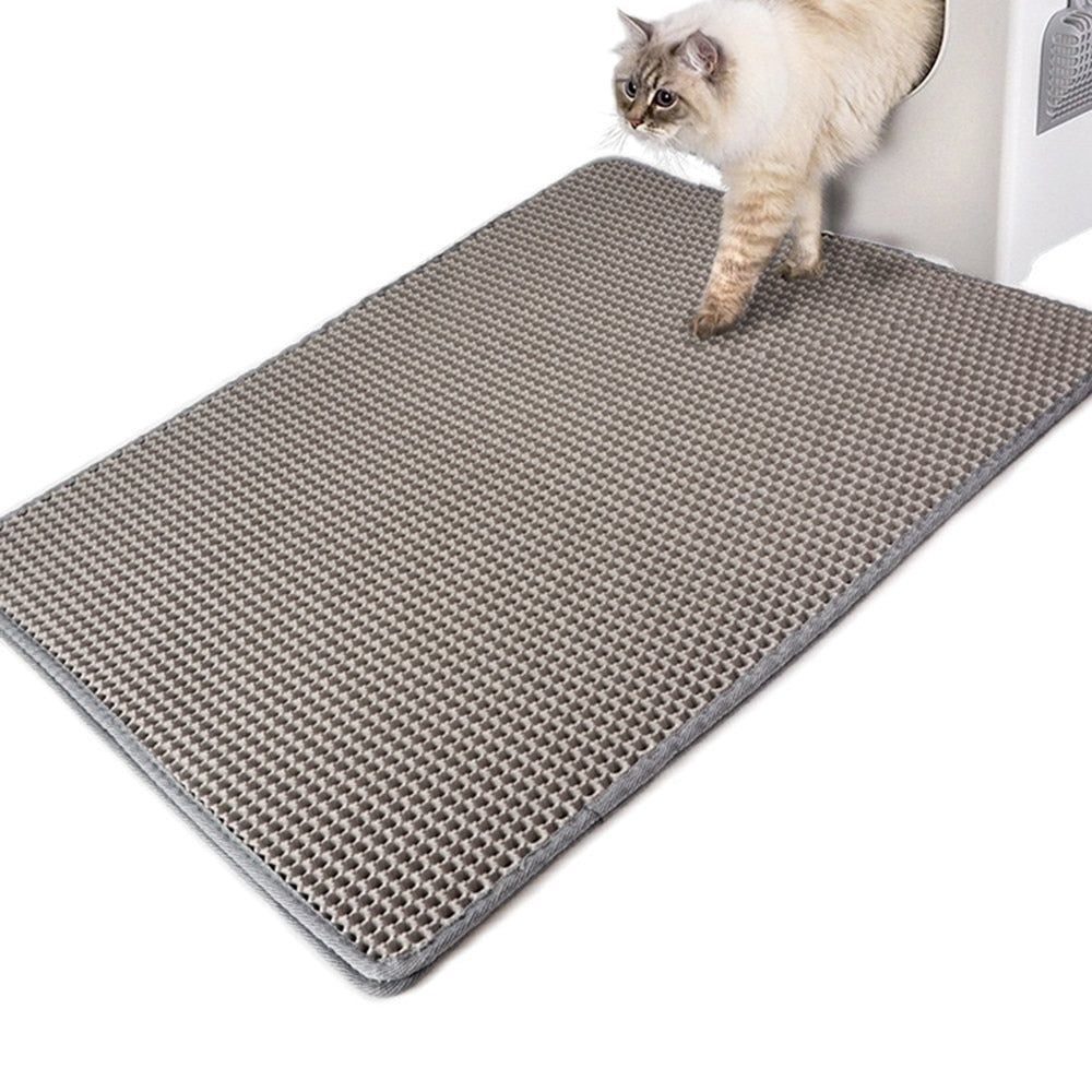 Waterproof Double-Layer Cat Litter Mat | Non-Slip, Easy-Clean Design for Cat Litter Catching