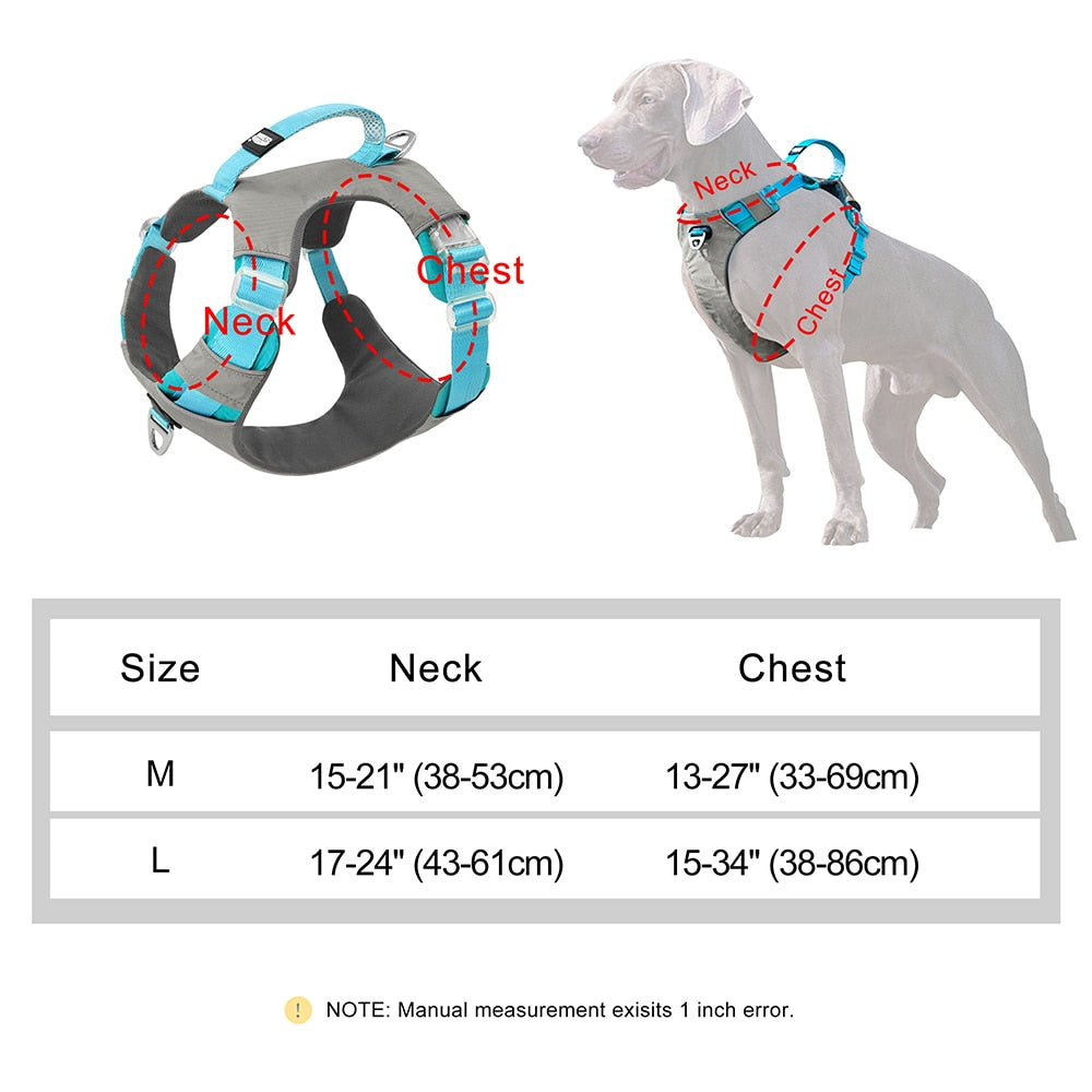 Comfortable Large Dog Harness | Breathable Mesh Vest with Handle | Adjustable & Durable for Medium to Large Dogs