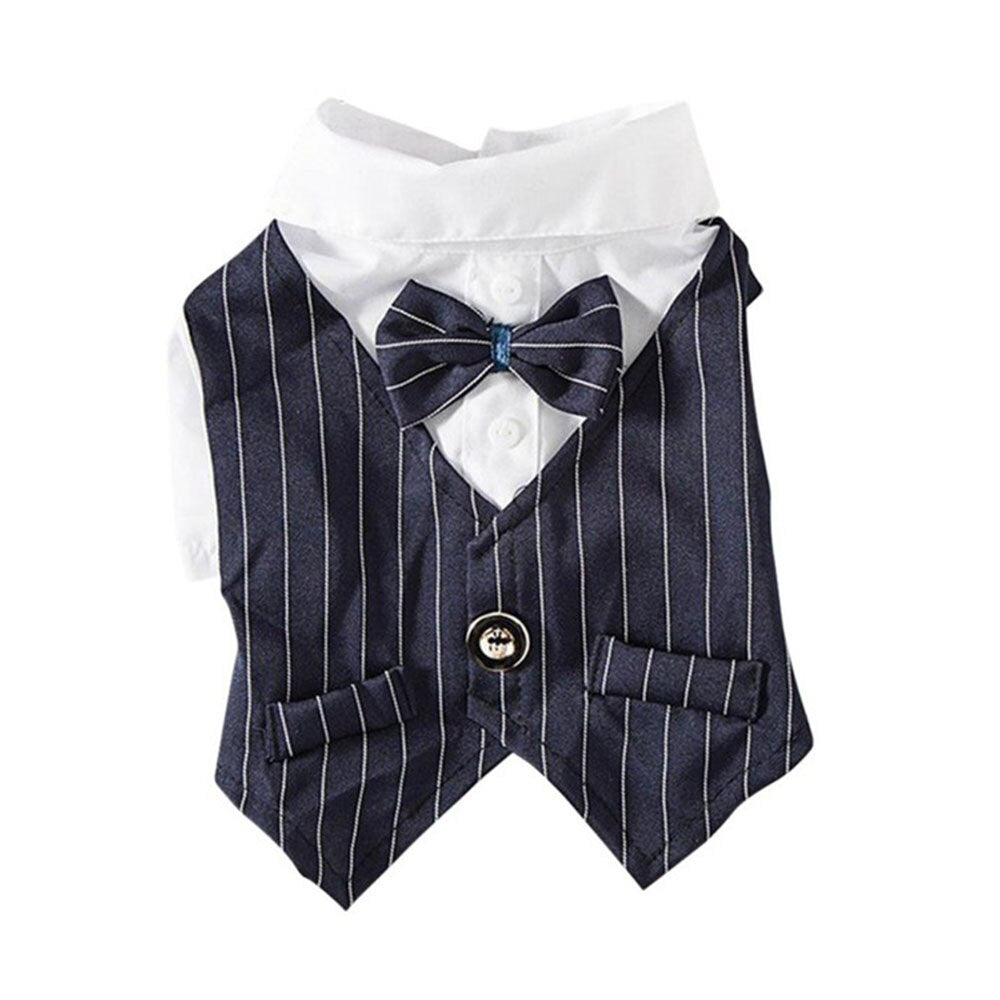Formal Dog Tuxedo Suit with Bow Tie | Perfect for Weddings, Parties & Special Occasions