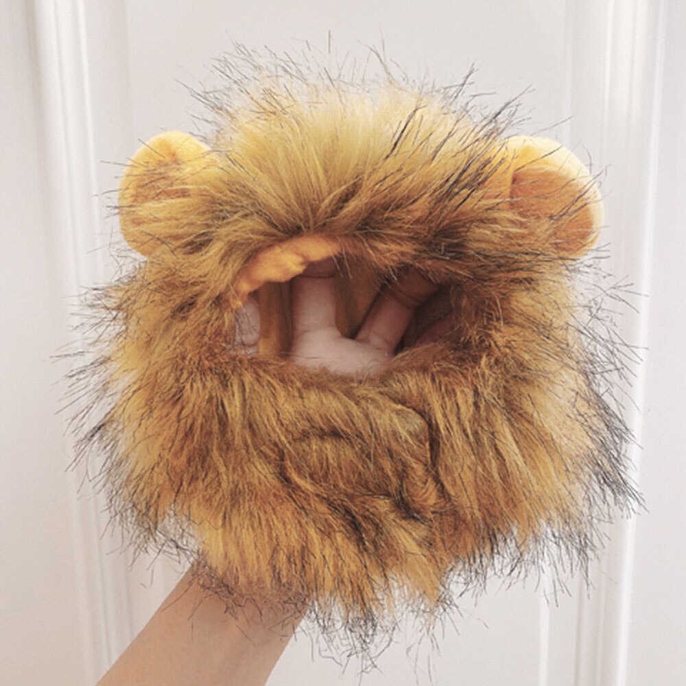 Lion Mane Cat Wig Hat | Cute Costume Accessories for Cats & Small Dogs