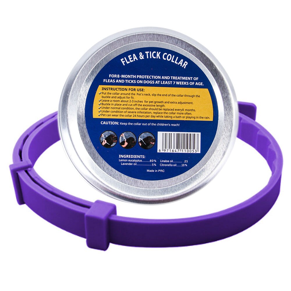 8-Month Protection Anti-Flea & Tick Collar for Cats and Dogs | Adjustable & Water-Resistant, Multiple Colours