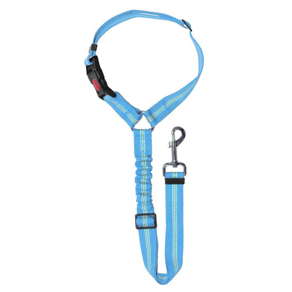 2-in-1 Dog Seat Belt Harness | Adjustable Bungee Leash & Headrest Restraint with Reflective Stitching