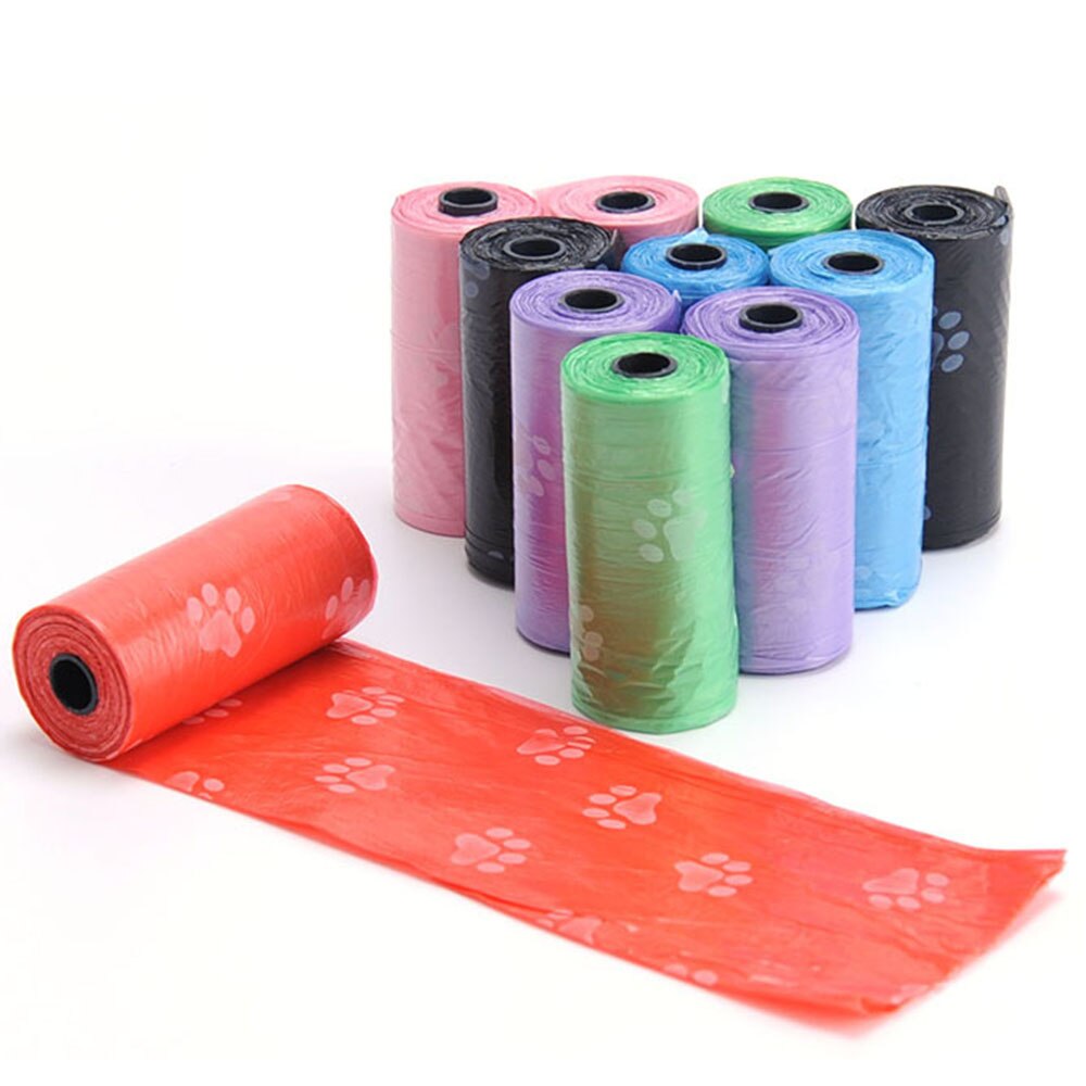10 Roll Pet Dog Poop Bags with Dispenser | Liquid Proof, Garbage Scooper Bags for Dogs & Cats | Outdoor Cleaning Supplies