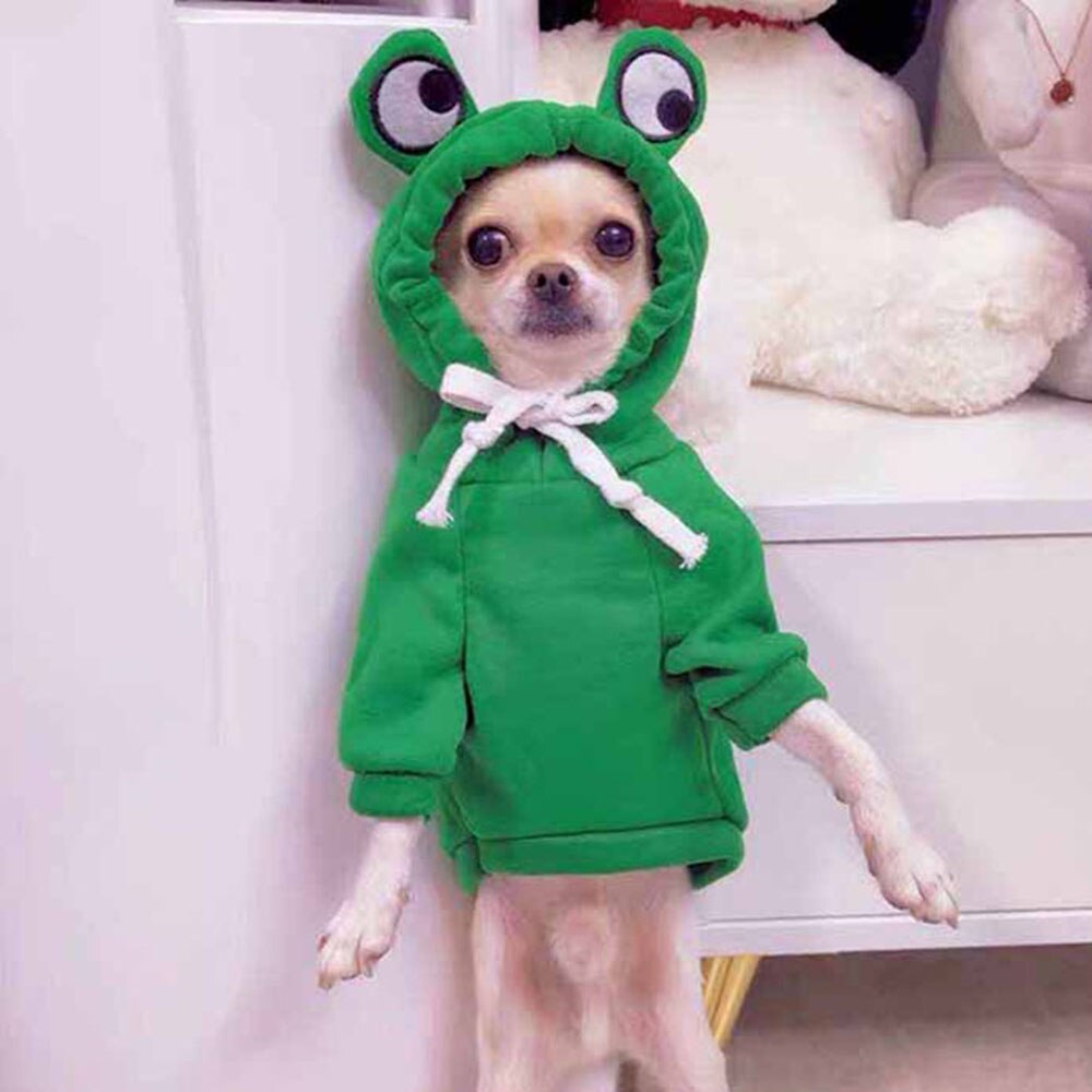 Warm Fleece Fruit Dog Hoodies | Adorable Pet Costume for Small Dogs and Cats, Soft and Cozy for Cold Weather